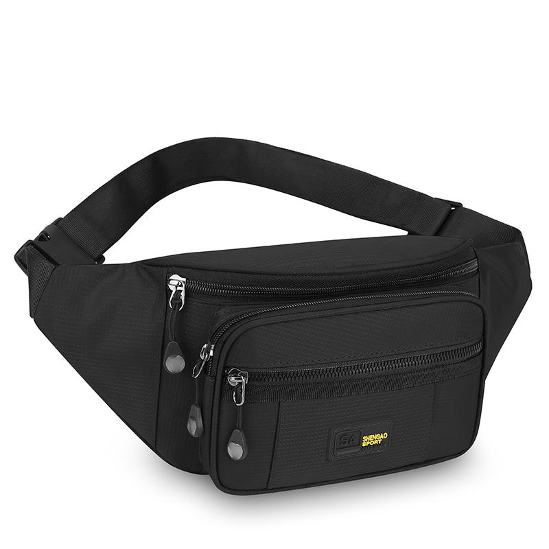 Minimalist Unisex Waist Pack Multi-Wear Chest Crossbody Bag with Secure Phone Pocket for Travel Outdoors чёрный 880₽