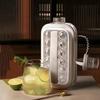 Ice Grid Mold,High Capacity Folding Ice Maker Water Bottle ,2 In 1 Ice Cube Tray, Grid Pot, Ice Ball, Ice Block,Ice Hockey Maker