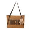 Tote bag simple college student class shoulder canvas bag large capacity casual versatile work commuter handbag women