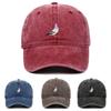 Pigeon Embroidery Pattern Baseball Cap Casual Outdoor Sports Distressed Faded Cap Adjustable Vintage Baseball Hats All Seasons