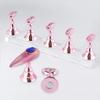 Rose Gold Magnetic Nail Practice Stand Set for Nails Practice Training Display Stand