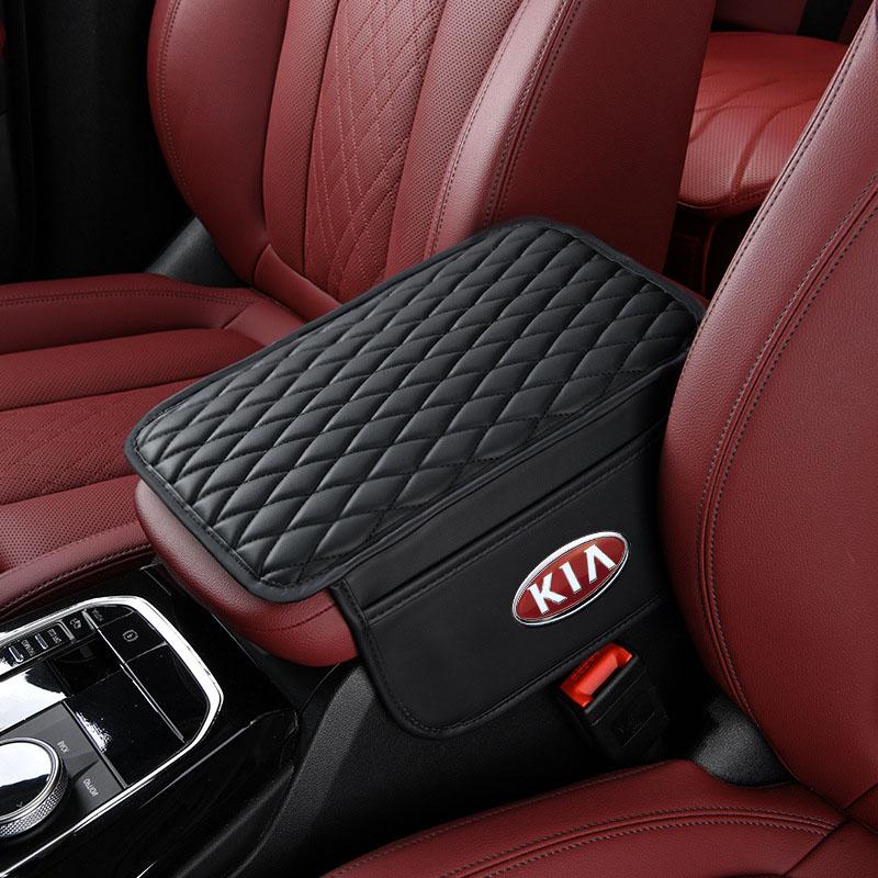 1Pcs Leather Car Armrest Mat Tissue Boxes Height Pad Armrest Box For KIA Sportage Ceed Rio 3 4 k2 k3 k4 k5 k6 K7 K8 Picanto Sorento Optima