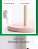 Solid Wood Tissue & Cling Film Organizer: Creative Vertical Holder for Home Kitchen & Bathroom.