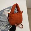 Borsa a tracolla trapuntata in nylon Autunno Inverno Monocolore Borsa a spalla con fodera in poliestere Chiusura con cerniera Pulitura professionale a secco
