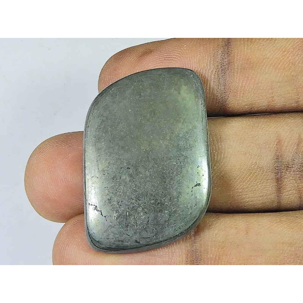 23X33X05MM Natural Appache Gold Pyrite Fancy Cabochon Loose Gemstone 78Cts. SK-4255