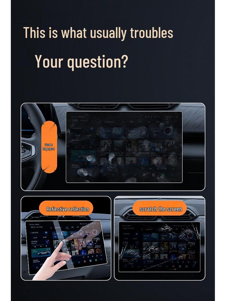 Haval Xiaolong MAX Screen Protector: Tempered Glass for 25 Models - Console, Dashboard, Navigation & Interior Film