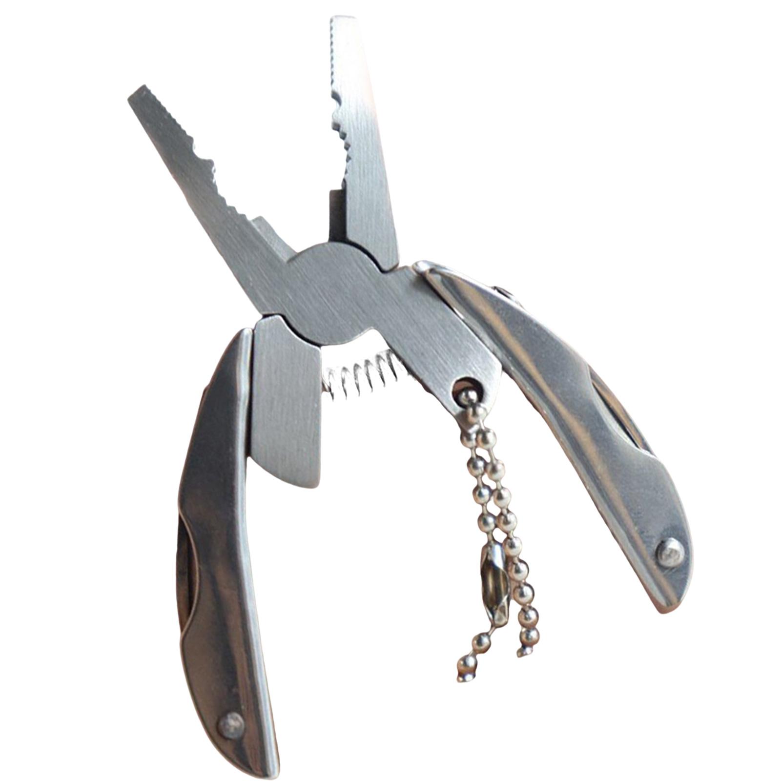

Multifunction Folding Plier Portable Folding Pocket Tool Foldaway Cutter Keychain Screwdriver Tortoise Back Pliers