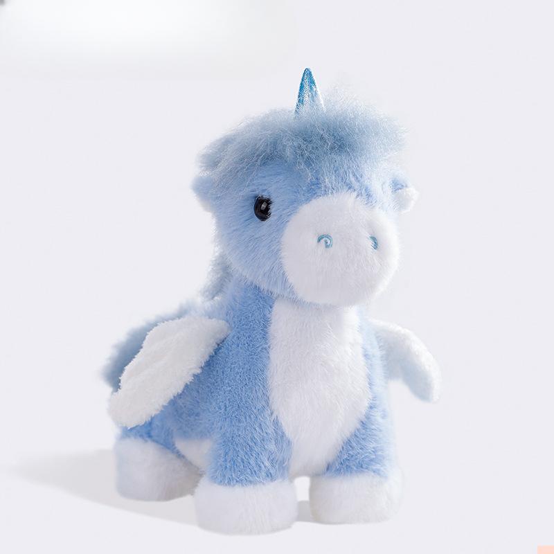 

Милая однорогая кукла Пегас, креативная плюшевая игрушка, кукла-пони, подарок на день рождения для девочки 28 cm