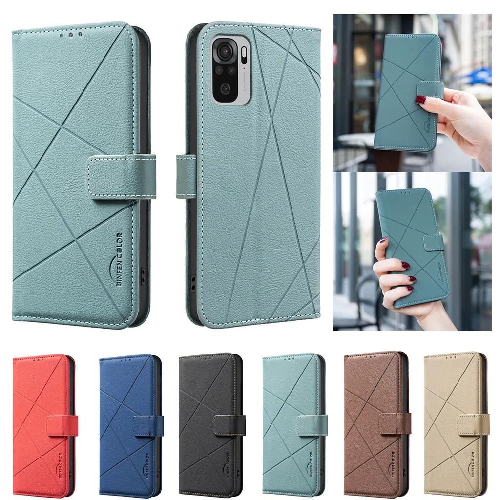 Flipové kožené pouzdro pro Redmi Note 10 4G Note 10 5G Note 10 Pro Note 10 Pro Max Note 10S Note 10T 5G Kryt Silná magnetická Funda