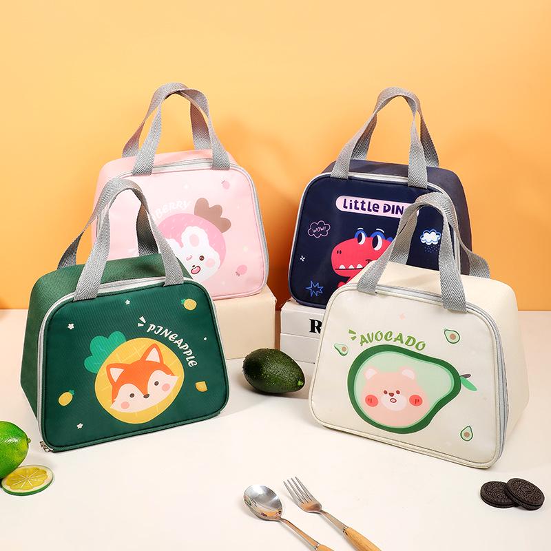 2021 Cationic Minimalist Bento Bag: Insulated Japanese-Style Lunch Bag with Aluminum Foil for Outdoor Use.