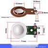 High-Frequency Titanium & Polymer Diaphragm with Imported Voice Coil: Available In Blue, Gold; Core Options: 44, 51, 72, 75, 100