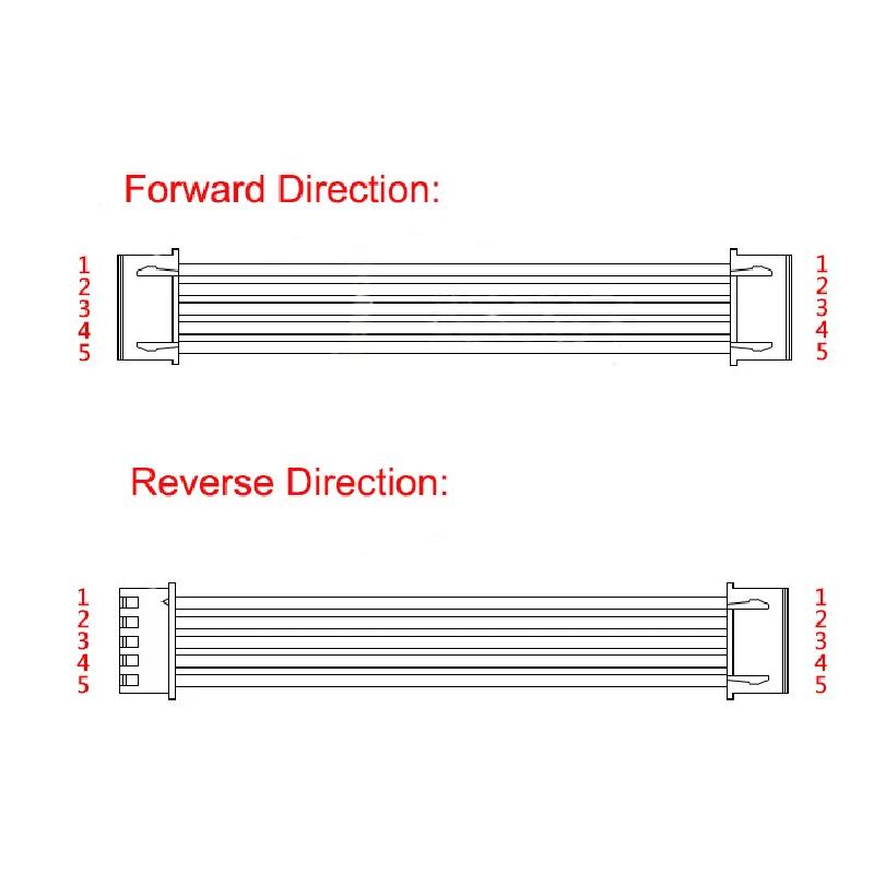 10Pcs/lot Micro JST 1.25mm Wire Connector Pitch 1.25mm 2P 3P 4P 5P 6P 7P 8P-12Pin Female to Female Plug Same / Reverse Direction