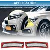 Front Bumper Reflector Side Marker No.63147295541/63147295542 for BMW F30 F31 LCI 3 Series 320i m Sport 2016-2018 Plastic White (Set of 2)