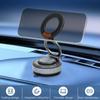 Vacuum Suction Cup Magnetic Phone Holder Multi-functional Foldable Storage Holder With 360° Metal Strut Car Smartphone Holder