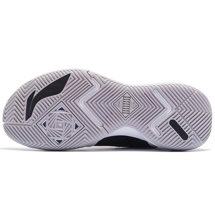 New LINING Storm Low Basketball Shoes Men Low Top Standard White/Black ABFS013-1