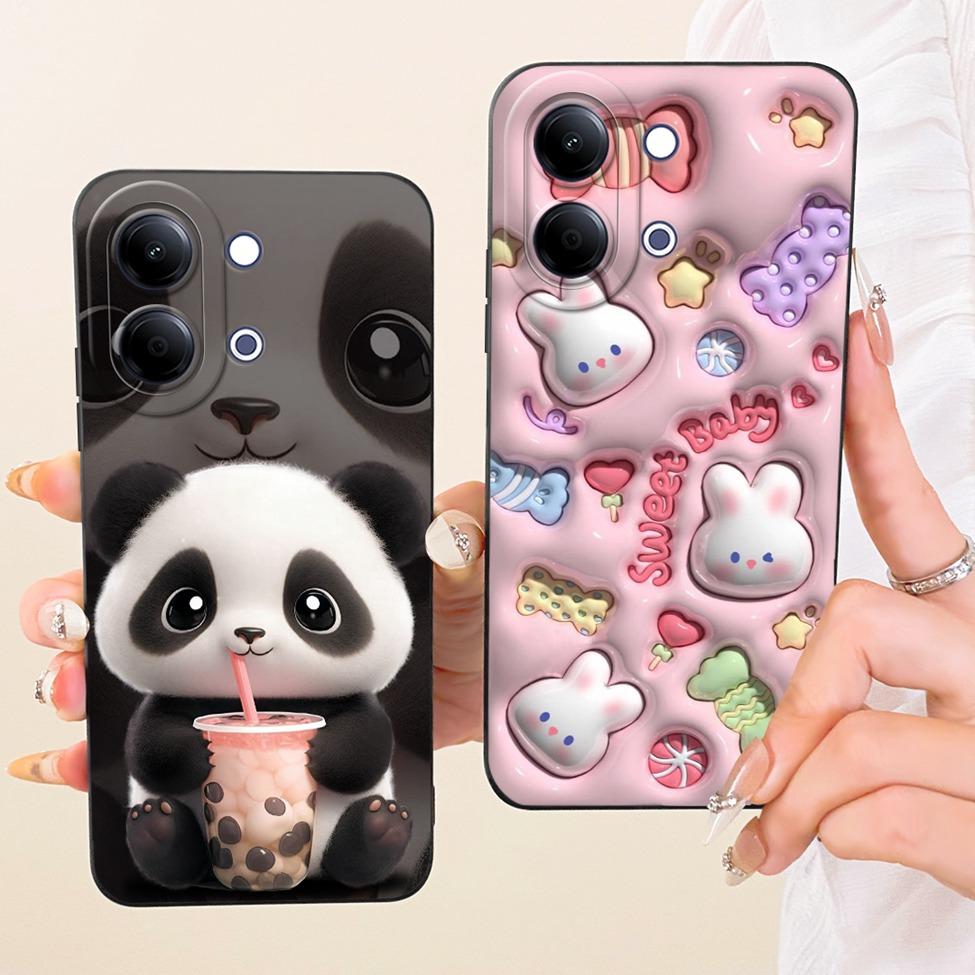 For Vivo Y05 Case Cover Luxury Fashion Cute Cartoon Funny Painted Silicone Funda For VivoY05 Casing