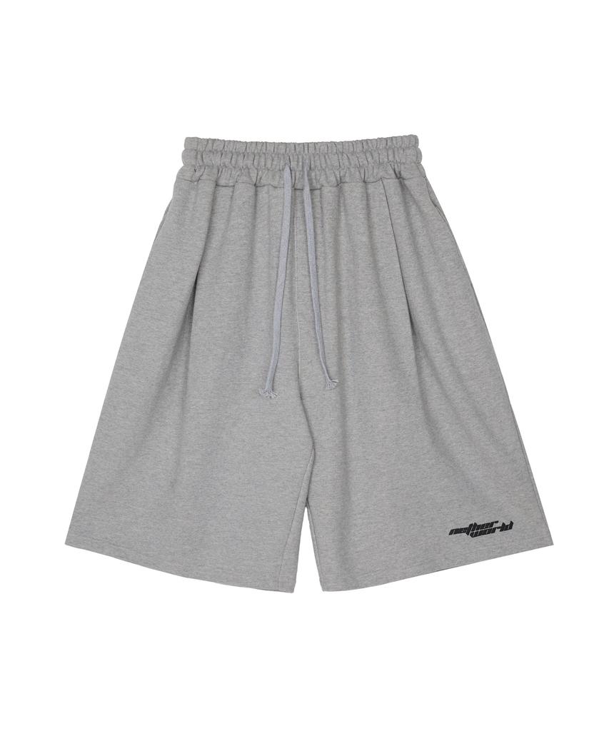 NETHERWORLD Netherworld Bermuda Training Shorts Melange Gray