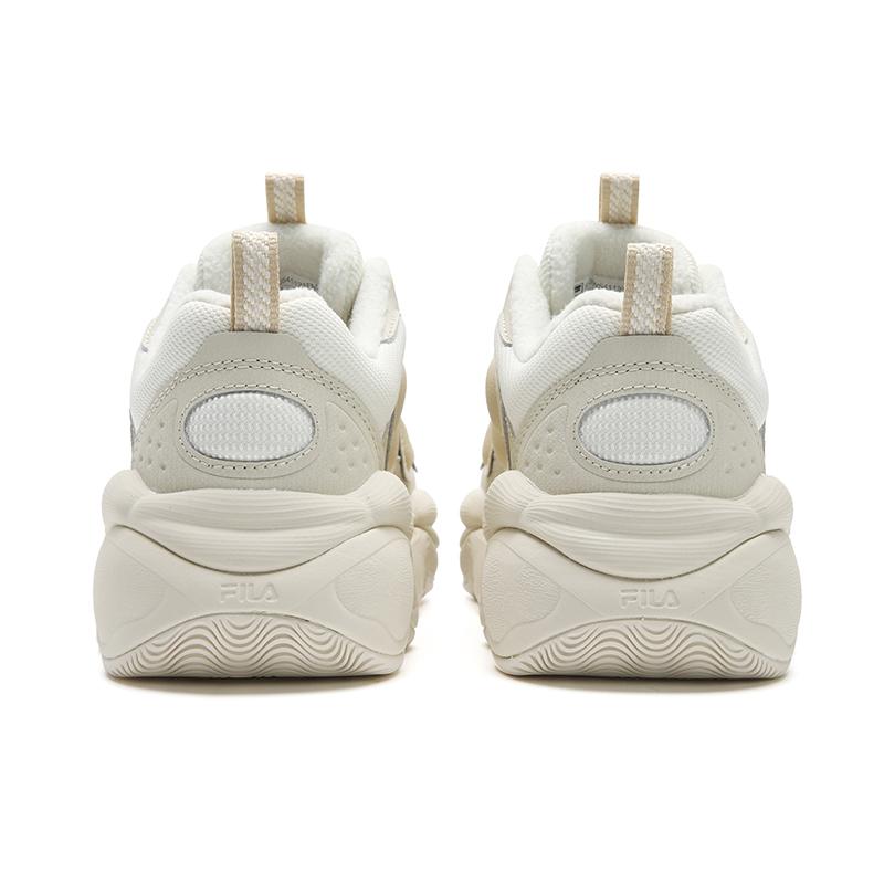 New FILA PEASE WE Wear Resistant And Lightweight Low Top Casual Shoes Women's White Brown F12W541121FMA