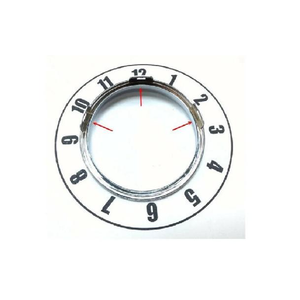 2PC Snap On Gauge Cluster Dashboard Bezel Rings Trim Dial Rings Bezel Speedometer Frame Decoration Trims For BMW E90 E91 E92 E93