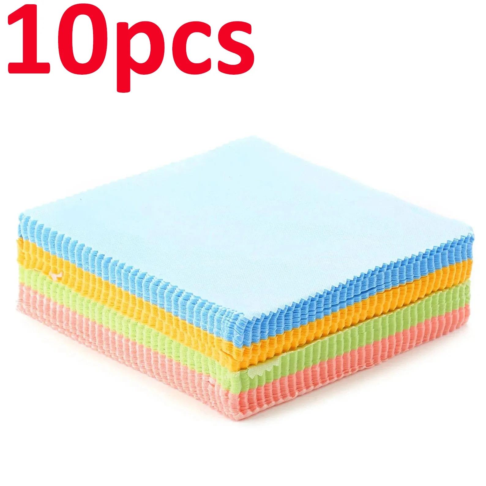10 Pcs Microfiber Glasses Cleaner Microfiber Glasses Cleaning Cloth For Lens Phone Screen Cleaning Wipes Eyewear