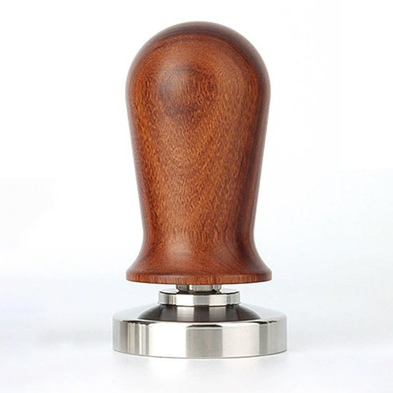 Stainless Steel Coffee Tamper Base Flat Bottom 51/53/58mm Detachable Non-Slip Coffee Leveler for Powder Press Ideal for Cafe Use