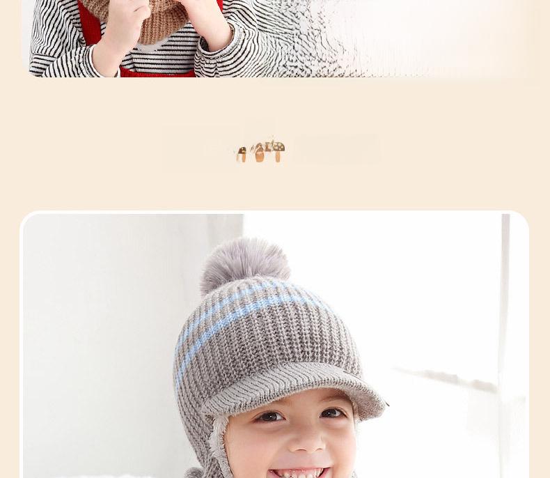 Children's Velvet All-In-One Winter Hat: Warm Wool Duckbill Cap with Face Protection and Scarf
