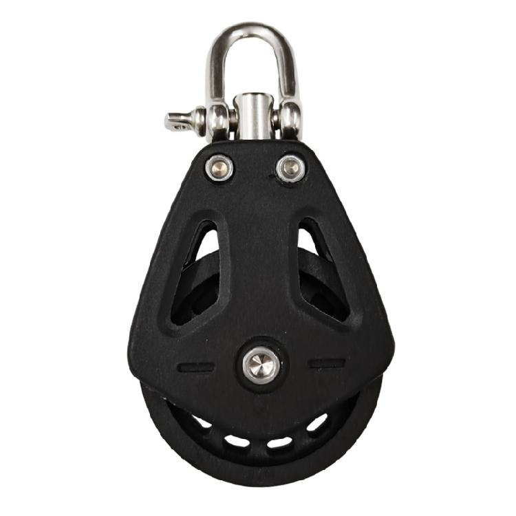 

Durability Nylons Single Pulley Block Heavy Type Kayaks Slide Rail Pulley for Sailing Accessories 1