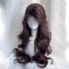 Lolita Black Wig for Women Long Wavy Hair 75cm Curly Wig with Bangs Cosplay Headband Wigs Synthetic Wigs for Daily Use