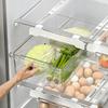 Sliding Kitchen Storage Box Stackable Fruit Preservation Organizer  Kitchen