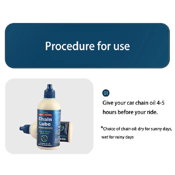 120ML Bicycle Chain Waxy Maintenance Oil Squirt MTB Road Bike Waxy Dry Chain Gear Oil Lube Chain Fork Flywheel Bike Accessories