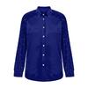 Haut chemise ample à manches longues en velours avec empiècements à paillettes pour femme - Automne