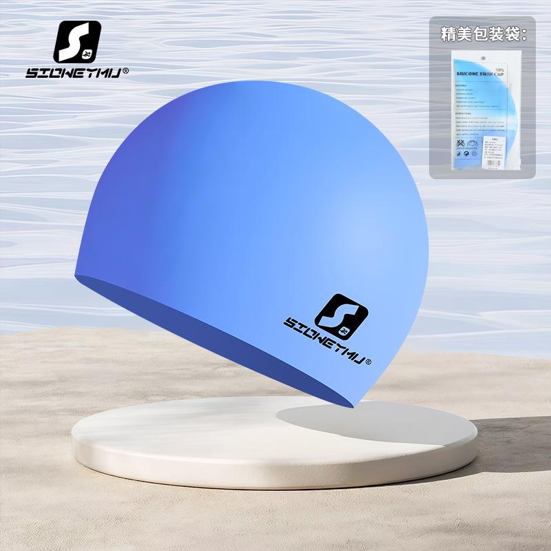 Adult Silicone Swim Caps Men And Women Solid Color High Quality Swimming Cap For Women Swimming Pool Accessories