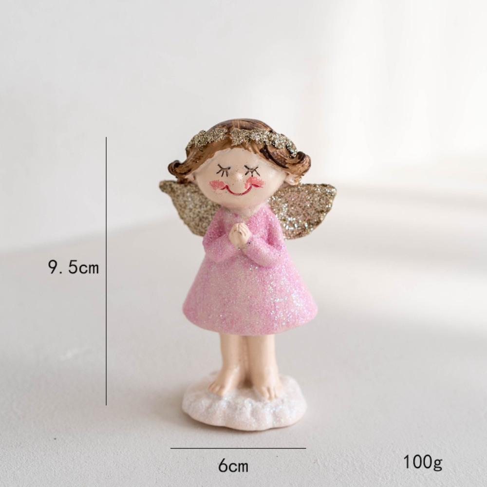 New Cloth Angel Christmas Tree Ornaments White Pink Pumpkin Girl Decorative Pendants Cute Cloth Christmas Party Supplies