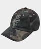 Makoi Basic Washed Lettering Logo Military Camo Cotton Ball Cap [Khaki]