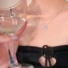 S925 Sterling Silver Zirconia Diamond Necklace for Women - Light Luxury Korean Style Clavicle Chain, Cute & High-End Fashion Accessory