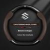 TLIN5 Cat Steering Wheel Cover For Suzuki Ignis Jimny SX4 S-Cross Swift Grand-Vitara Aito Baleno Celerio Ciaz Equator Ertiga Samura