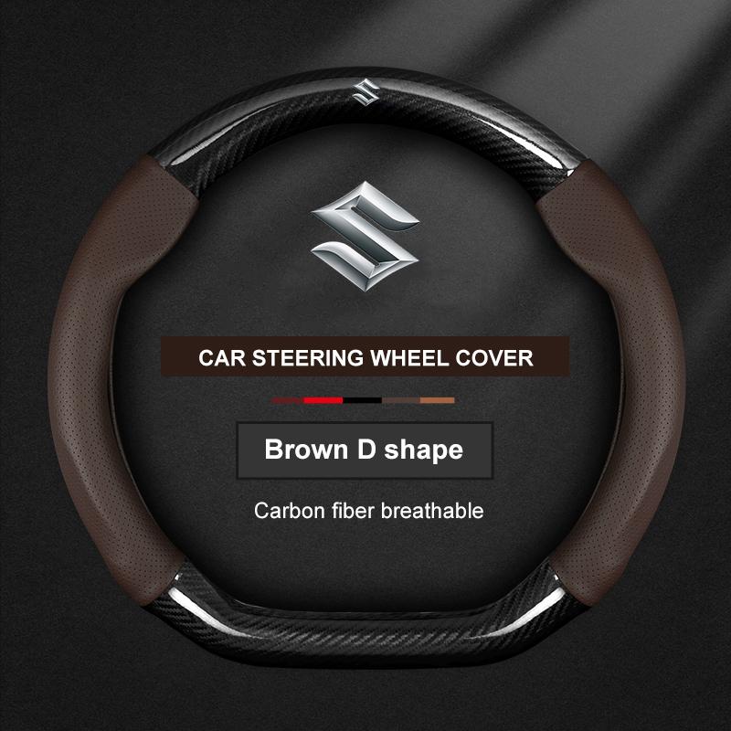 TLIN5 Cat Steering Wheel Cover For Suzuki Ignis Jimny SX4 S-Cross Swift Grand-Vitara Aito Baleno Celerio Ciaz Equator Ertiga Samura