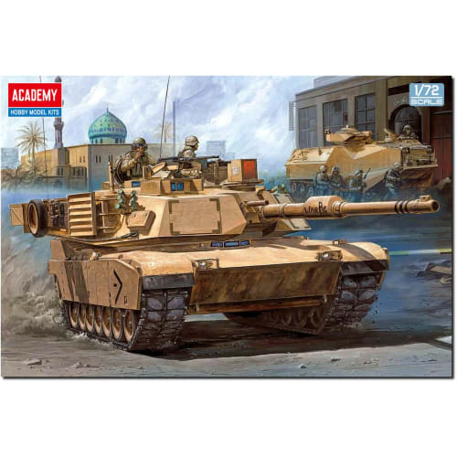 Academy 1/72 scale US Marine Corps M1A1 Abrams Plastic Model Kit 13430 (Tank)