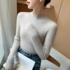 Women's Seamless High-Neck Cashmere Sweater - Autumn/Winter Slim Fit Knitwear