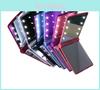 Portable Folding Makeup Mirror With Led Lights For Travel And Home Use
