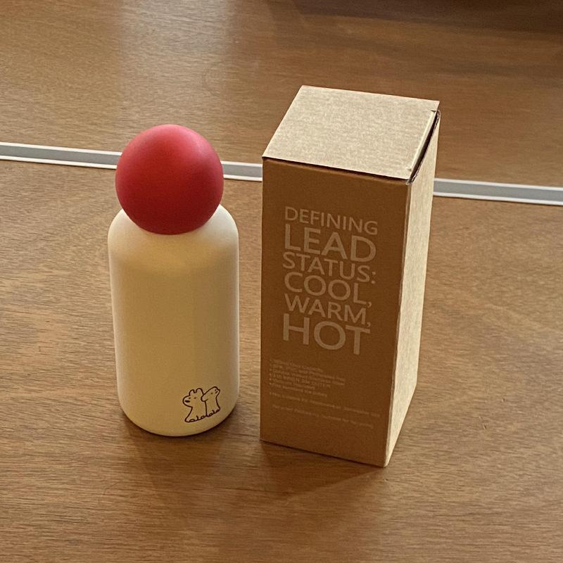 

Самодельная, Новогодняя кружка-термос из нержавеющей стали 316 с красным носом, портативная чашка для воды позитивного красного цвета, чашка-спутник 350 мл 350ml