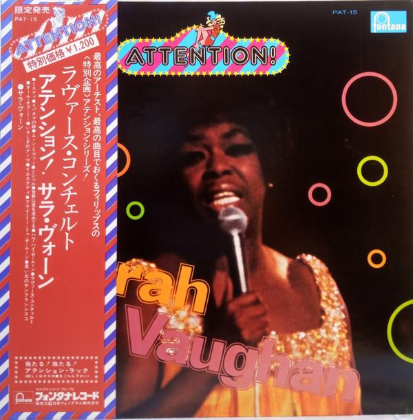 

LP Record SARAH VAUGHAN - Attention PAT15 FONTANA 1973 Japan Jazz