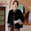 Stylish Faux Mink Velvet Winter Coat for Middle-Aged Women
