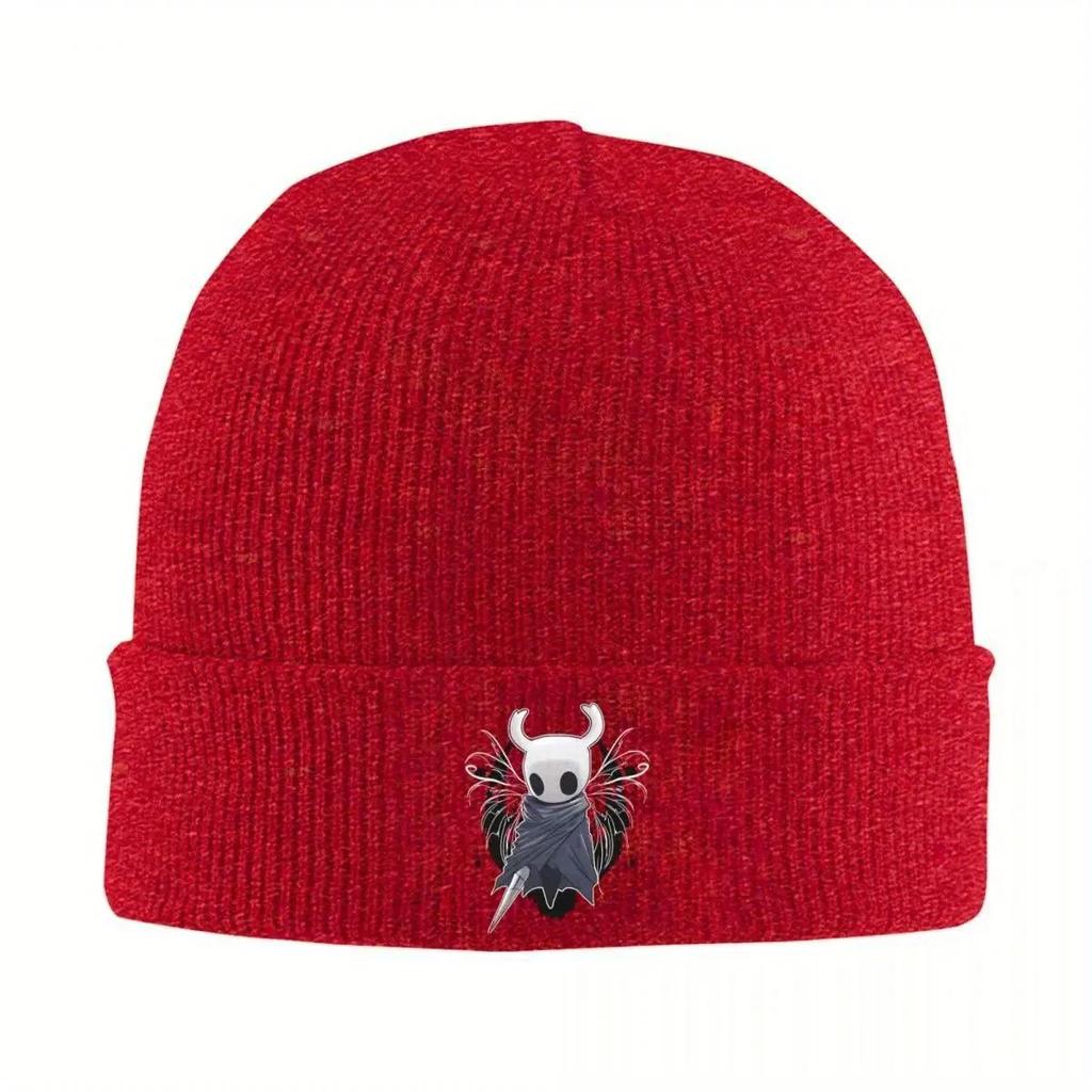 Hollow Knight Game Knitted Caps for Women Unisex Skullies Beanies Winter Hats Acrylic Ghost Cartoon Warm Cap