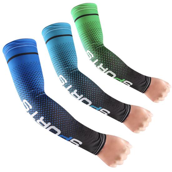 1 Pair Comfortable Sports Sleeves Good Skin-touch Efficient Thermal Insulation Anti-UV Printing Ice Sleeves Riding Accessories