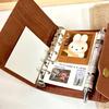Leather Binder Notebook Vintage Loose-Leaf Notebook M5 Planner Book Genuine 3-Fold Diary Organizer For Planner Organizer Diary