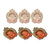 6 stuks Patches Modieuze Badge Stijl Stof Sticker DIY Accessoires voor Hoeden Rugzakken