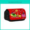 Shovelware Brain Game Doublelayer Pencil Case With Fruit Doodle Design For Students And Kids