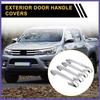 4pcs Exterior Door Handle Cover for Toyota Tacoma 16-23 Chrome Silver Tone