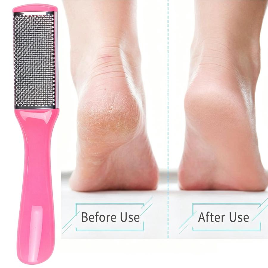 Portable Manicure Pedicure Nail Care Kit, 5Pcs Nail Clipper Foot File Cuticle Pusher Toe Separators with Bag